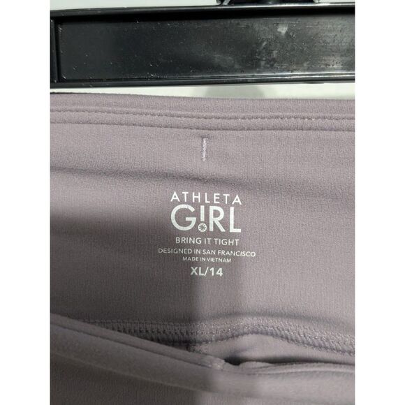 Athleta Girl Bring It Tights Purple Girls Size XL/14 - Picture 5 of 10
